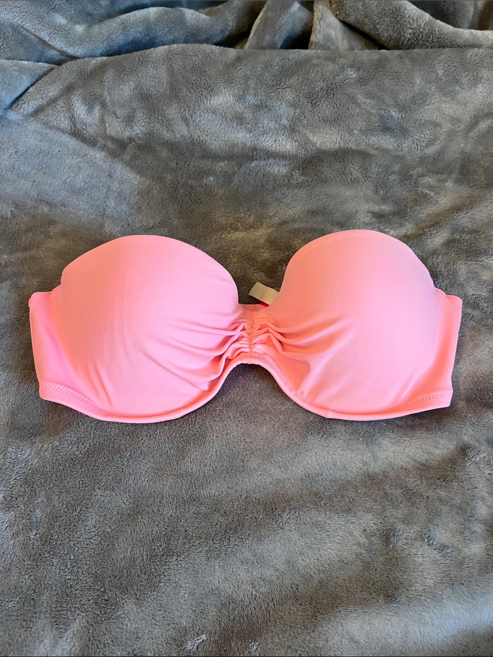 2/$7 Strapless Pink Bandeau Swim Top